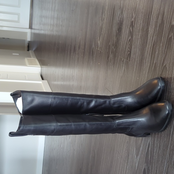 NIB Sam Edelman Drina Knee High Riding Boots in Black Leather - Picture 4 of 10